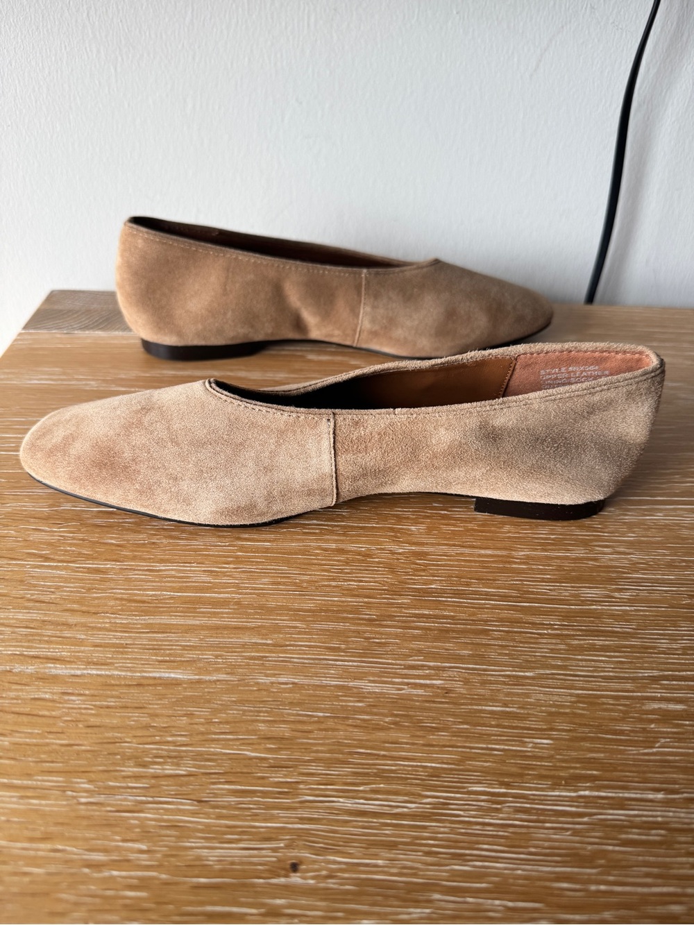 NWOB MADEWELL Women’s The Mylie Ballet Flat in Tawny Khaki Suede Size 8 NX064 - Picture 9 of 16